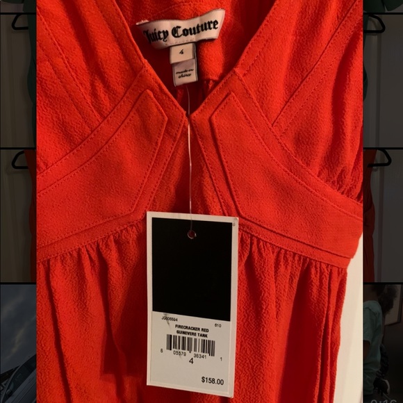 NWT sz 4 Juicy Couture orange top - Picture 3 of 3